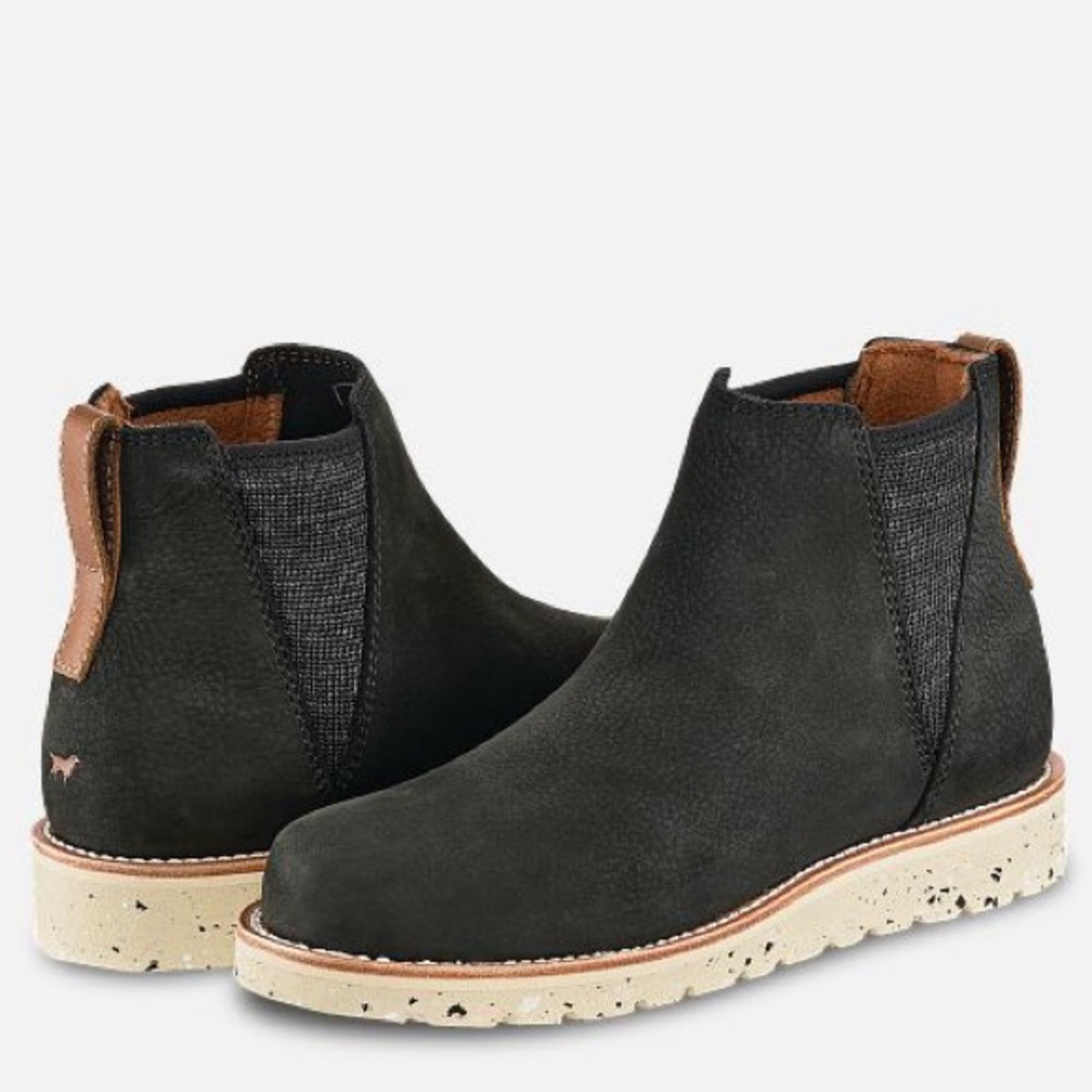 NWT‎ Irish Setter Fifty Women's 6-inch Pull-On Leather Chelsea Boot Black Size 8